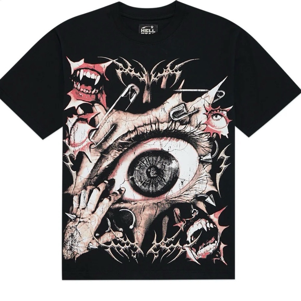 Hell Black Graphic Short Sleeve Tee